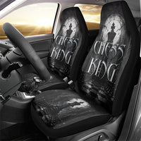 Chess King Car Seat Cover Strategic Board Game Gothic Dark Fantasy