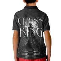Chess King Kid Polo Shirt Strategic Board Game Gothic Dark Fantasy