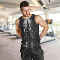 Chess King Men Tank Top Strategic Board Game Gothic Dark Fantasy