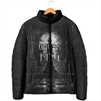 Chess King Padded Jacket Strategic Board Game Gothic Dark Fantasy