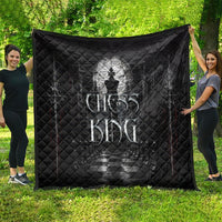 Chess King Quilt Strategic Board Game Gothic Dark Fantasy