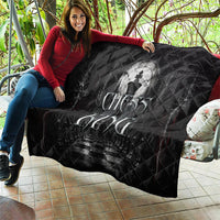 Chess King Quilt Strategic Board Game Gothic Dark Fantasy