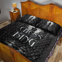 Chess King Quilt Bed Set Strategic Board Game Gothic Dark Fantasy