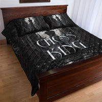 Chess King Quilt Bed Set Strategic Board Game Gothic Dark Fantasy