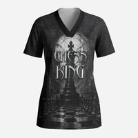 Chess King Scrub Top Strategic Board Game Gothic Dark Fantasy