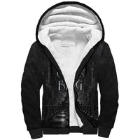 Chess King Sherpa Hoodie Strategic Board Game Gothic Dark Fantasy