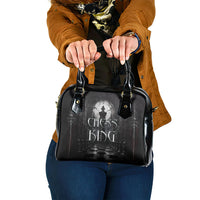 Chess King Shoulder Handbag Strategic Board Game Gothic Dark Fantasy
