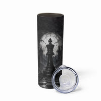 Chess King Skinny Tumbler Strategic Board Game Gothic Dark Fantasy