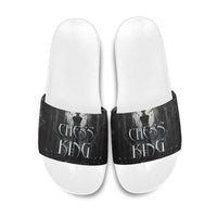Chess King Slide Sandals Strategic Board Game Gothic Dark Fantasy