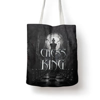 Chess King Tote Bag Strategic Board Game Gothic Dark Fantasy