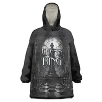 Chess King Wearable Blanket Hoodie Strategic Board Game Gothic Dark Fantasy