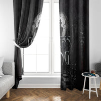Chess King Window Curtain Strategic Board Game Gothic Dark Fantasy