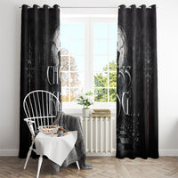 Chess King Window Curtain Strategic Board Game Gothic Dark Fantasy
