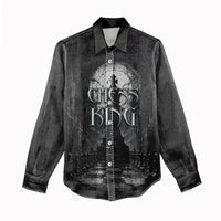 Chess King Women Casual Shirt Strategic Board Game Gothic Dark Fantasy