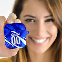 Personalized Uzbekistan Soccer Wolf Mascot AirPods Case Uzbekistan Football Dynamic Cartoon Geometric