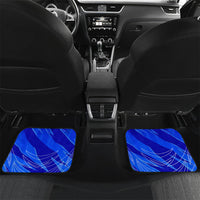 Personalized Uzbekistan Soccer Wolf Mascot Car Mats Uzbekistan Football Dynamic Cartoon Geometric