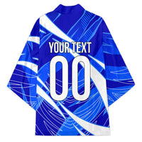 Personalized Uzbekistan Soccer Wolf Mascot Kimono Uzbekistan Football Dynamic Cartoon Geometric