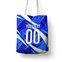 Personalized Uzbekistan Soccer Wolf Mascot Tote Bag Uzbekistan Football Dynamic Cartoon Geometric