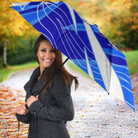 Personalized Uzbekistan Soccer Wolf Mascot Umbrella Uzbekistan Football Dynamic Cartoon Geometric