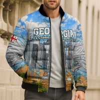 Chronicle of Georgia Bomber Puffer Jacket Georgian Architecture - Church Of The Annunciation