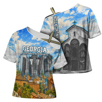 Chronicle of Georgia Cross Shoulder Shirt Georgian Architecture - Church Of The Annunciation