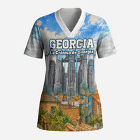 Chronicle of Georgia Scrub Top Georgian Architecture - Church Of The Annunciation