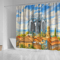 Chronicle of Georgia Shower Curtain Georgian Architecture - Church Of The Annunciation