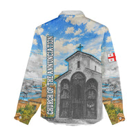 Chronicle of Georgia Women Casual Shirt Georgian Architecture - Church Of The Annunciation