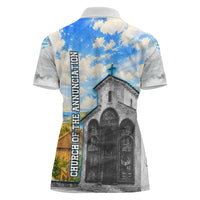 Chronicle of Georgia Women Polo Shirt Georgian Architecture - Church Of The Annunciation