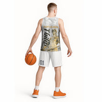 Georgia Tbilisi Clock Tower Basketball Jersey Kartlis Deda Vintage Sketch Style