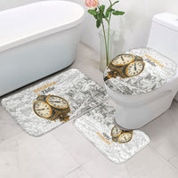 Georgia Tbilisi Clock Tower Bathroom Set Kartlis Deda Vintage Sketch Style