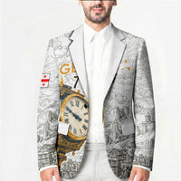 Georgia Tbilisi Clock Tower Blazer Kartlis Deda Vintage Sketch Style