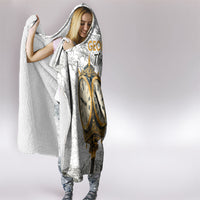 Georgia Tbilisi Clock Tower Hooded Blanket Kartlis Deda Vintage Sketch Style