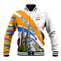 Dutch Republic Netherlands Baseball Jacket Patriotism Vintage Heraldic Crest Floral Tulip