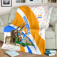 Dutch Republic Netherlands Blanket Patriotism Vintage Heraldic Crest Floral Tulip