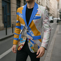Dutch Republic Netherlands Blazer Patriotism Vintage Heraldic Crest Floral Tulip