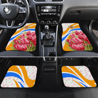 Dutch Republic Netherlands Car Mats Patriotism Vintage Heraldic Crest Floral Tulip