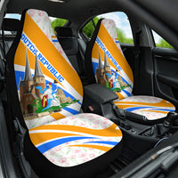 Dutch Republic Netherlands Car Seat Cover Patriotism Vintage Heraldic Crest Floral Tulip