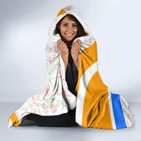 Dutch Republic Netherlands Hooded Blanket Patriotism Vintage Heraldic Crest Floral Tulip