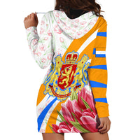 Dutch Republic Netherlands Hoodie Dress Patriotism Vintage Heraldic Crest Floral Tulip
