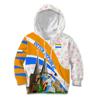 Dutch Republic Netherlands Kid Hoodie Patriotism Vintage Heraldic Crest Floral Tulip