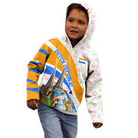 Dutch Republic Netherlands Kid Hoodie Patriotism Vintage Heraldic Crest Floral Tulip