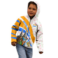 Dutch Republic Netherlands Kid Hoodie Patriotism Vintage Heraldic Crest Floral Tulip