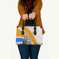 Dutch Republic Netherlands Leather Bag Patriotism Vintage Heraldic Crest Floral Tulip