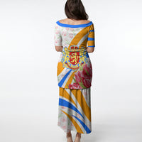 Dutch Republic Netherlands Puletasi Patriotism Vintage Heraldic Crest Floral Tulip