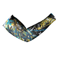 Saint Lucia Kings Cricket Arm Sleeves Born To Lead Caribbean Cricket Graffiti Splash Art