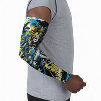 Saint Lucia Kings Cricket Arm Sleeves Born To Lead Caribbean Cricket Graffiti Splash Art