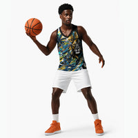 Saint Lucia Kings Cricket Basketball Jersey Born To Lead Caribbean Cricket Graffiti Splash Art