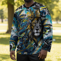 Saint Lucia Kings Cricket Hockey Jersey Born To Lead Caribbean Cricket Graffiti Splash Art
