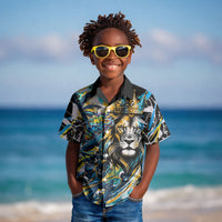 Saint Lucia Kings Cricket Kid Hawaiian Shirt Born To Lead Caribbean Cricket Graffiti Splash Art